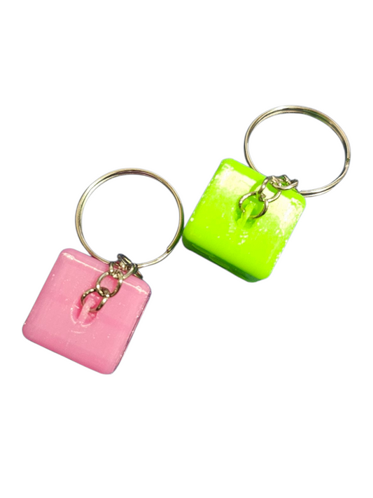 3D Printed Dice Keychains