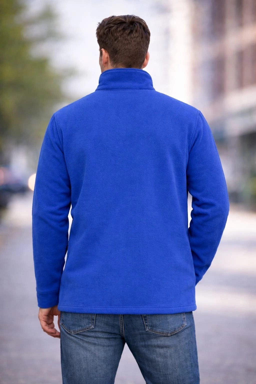 Men's Full Zip Fleece Jacket | Classic Warm Polar Fleece Coat Work Casual Multi Colors