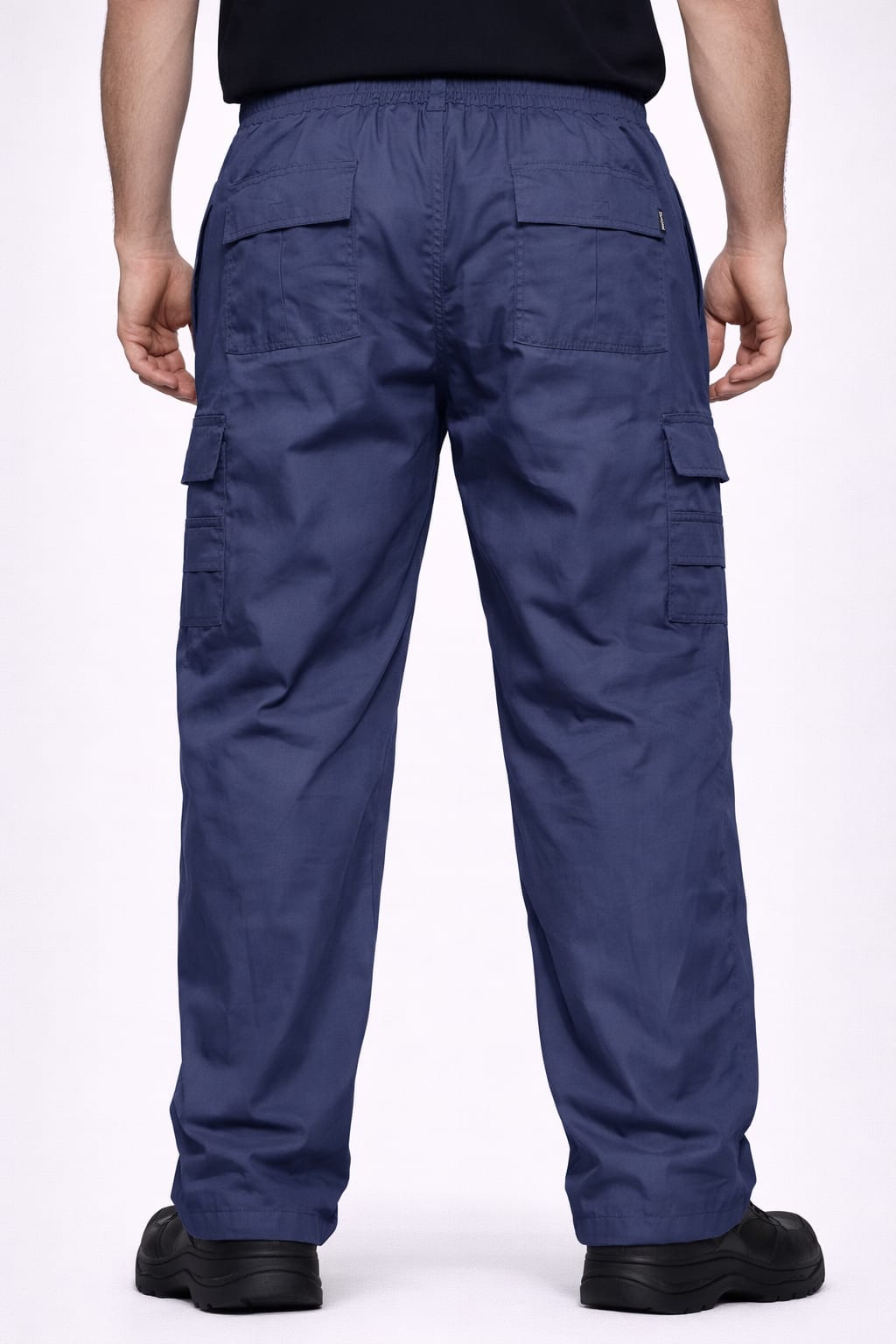 Men's Cargo Work Trousers Elastic Waist | MIAN Multi Pocket Work Pants