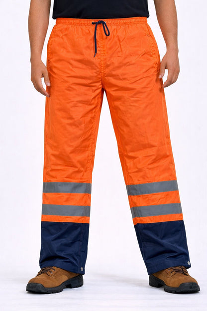 Men's Hi Vis Waterproof Workwear Suit Jacket & Trousers | Reflective Safety Set