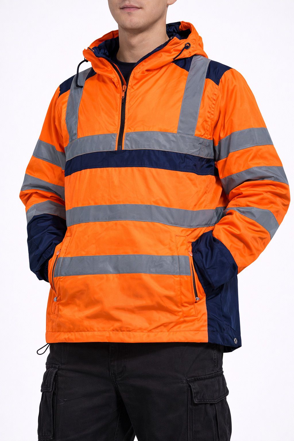 Men's Hi Vis Waterproof Workwear Suit Jacket & Trousers | Reflective Safety Set