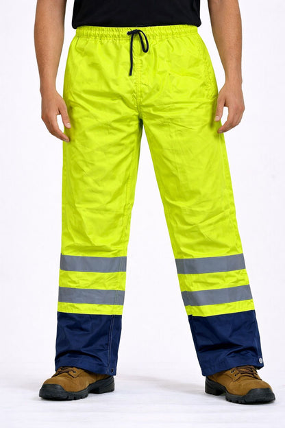Men's Hi Vis Waterproof Workwear Suit Jacket & Trousers | Reflective Safety Set