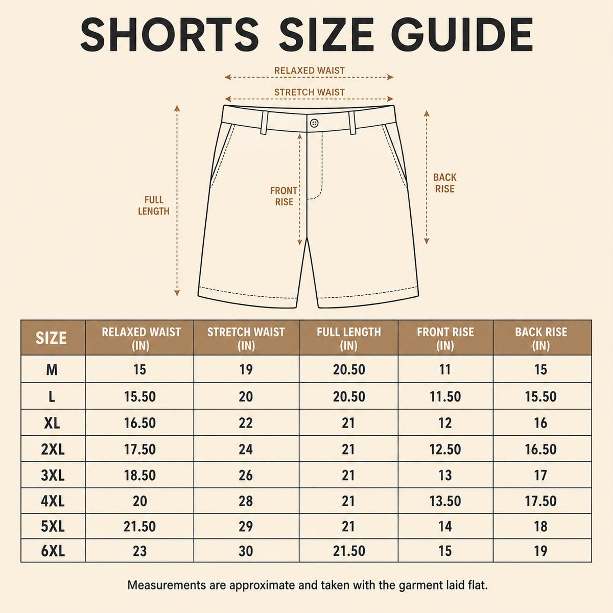 Men’s Cargo Shorts with Elasticated Drawstring Waist & Multi Pockets – Black, Navy, Olive Green & Khaki – M to 3XL