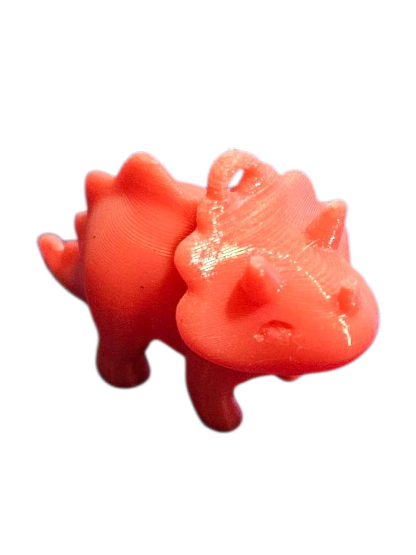 3D Printed Triceratops Keychain