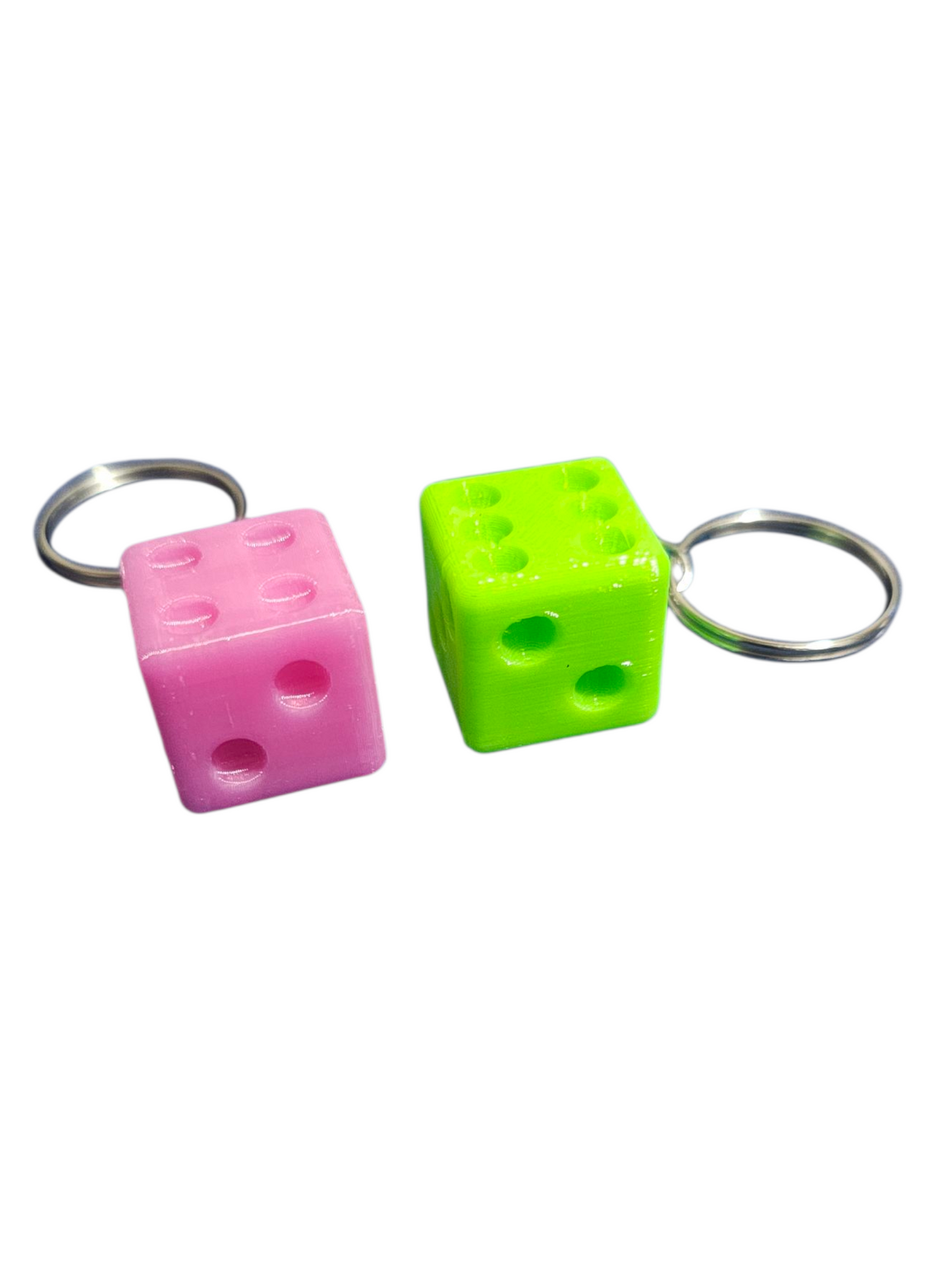 3D Printed Dice Keychains