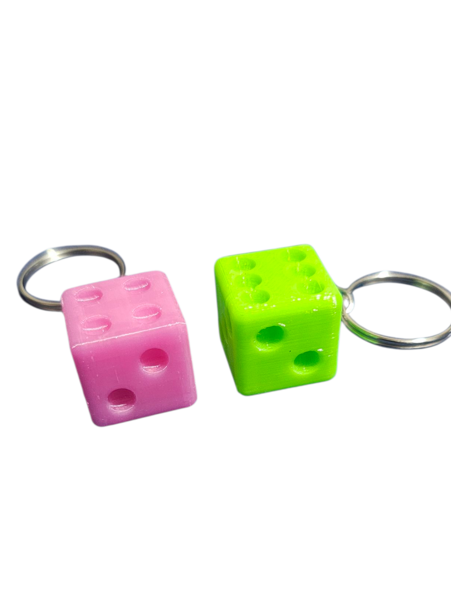 3D Printed Dice Keychains