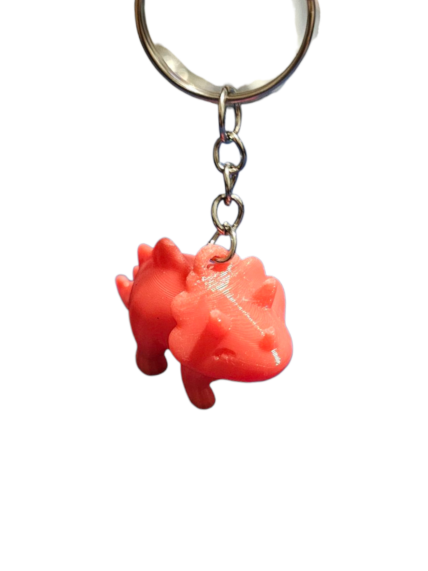 3D Printed Triceratops Keychain