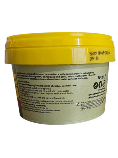 ELBOW GREASE CLEANING PASTE ALL PURPOSE DEGREASER TOUGH CLEANER LEMON 350G