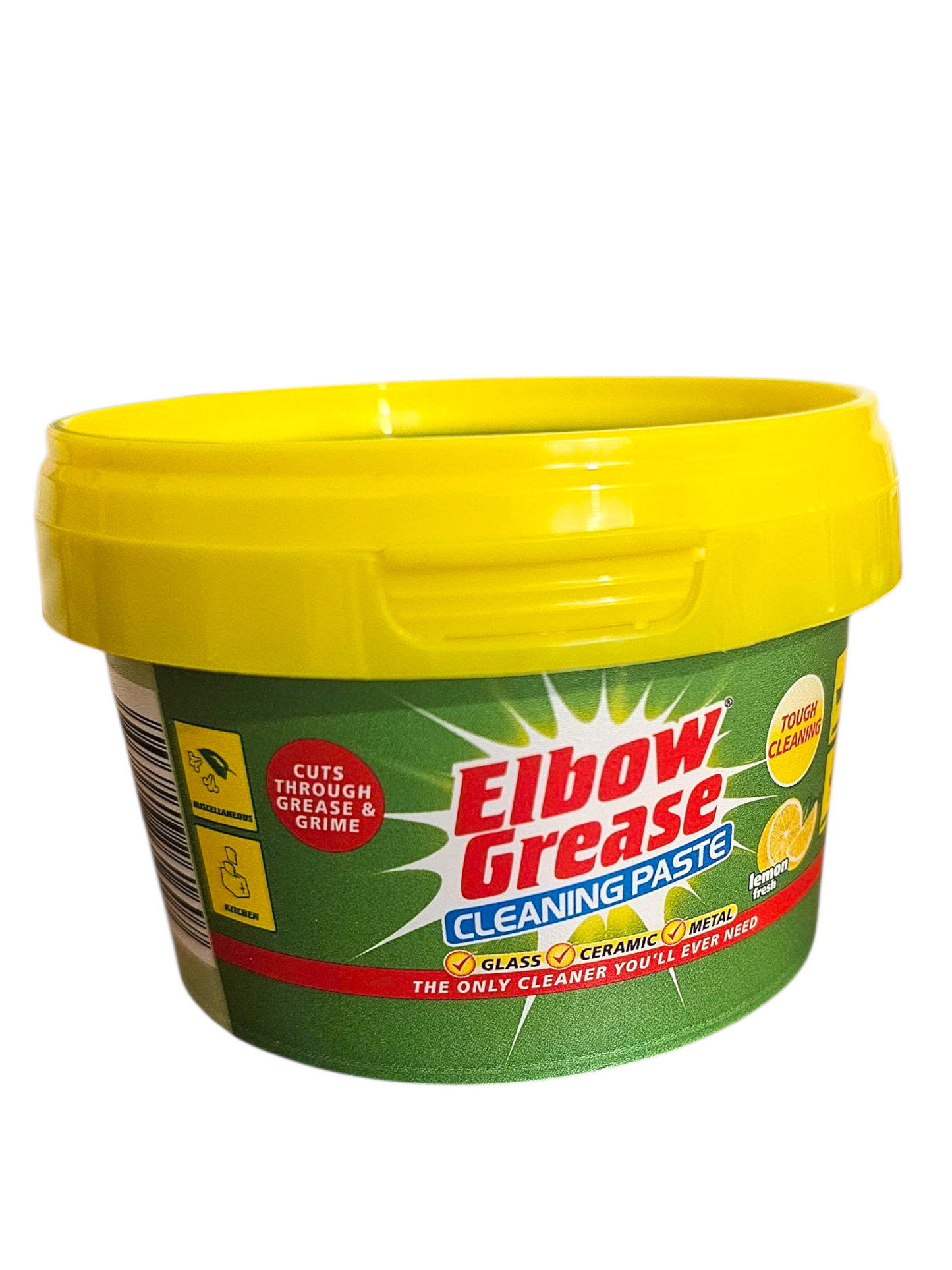 ELBOW GREASE CLEANING PASTE ALL PURPOSE DEGREASER TOUGH CLEANER LEMON 350G