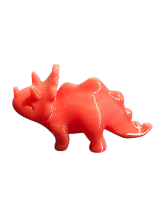 3D Printed Triceratops Keychain