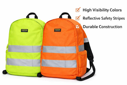 Hi Viz Backpack High Visibility Reflective Rucksack | Work Cycling Safety Bag