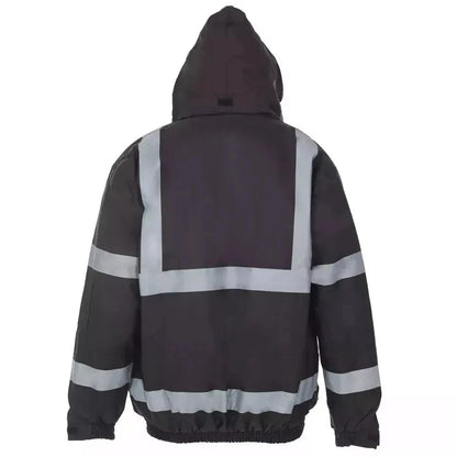 Hi Viz High Visibility Bomber Jacket Waterproof | Reflective Safety Workwear Security Coat