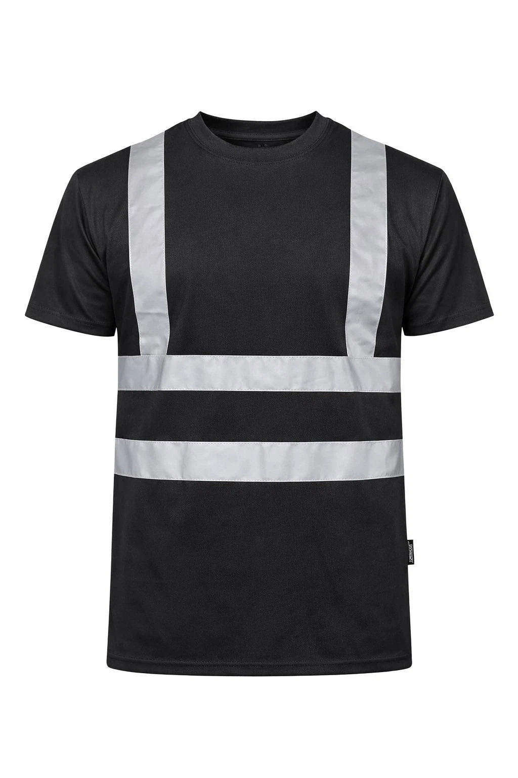 Men's Hi Vis Round Neck T-Shirt | Reflective High Visibility Safety Work Top