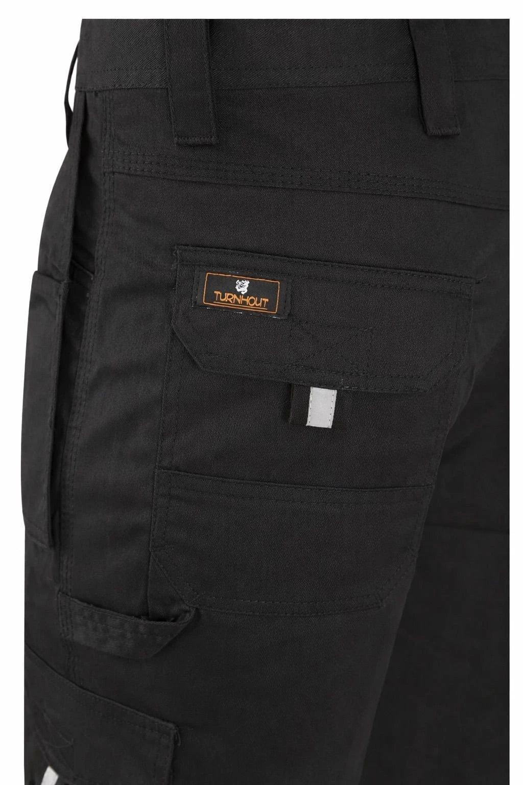 Men's Black Heavy Duty Cargo Work Trousers | Multi Pocket Utility Work Pants Durable Fit S-5XL