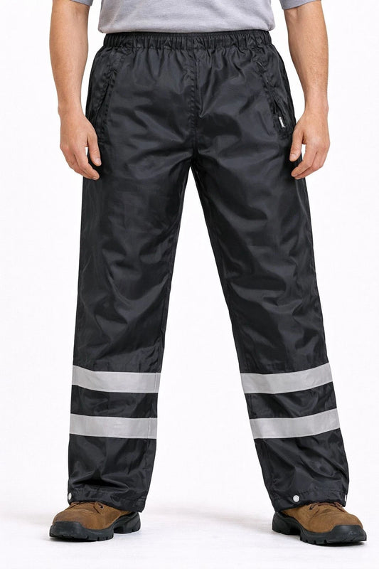 Waterproof Rain Trousers Windproof | Outdoor Hiking Cycling Workwear Reflective Overpants