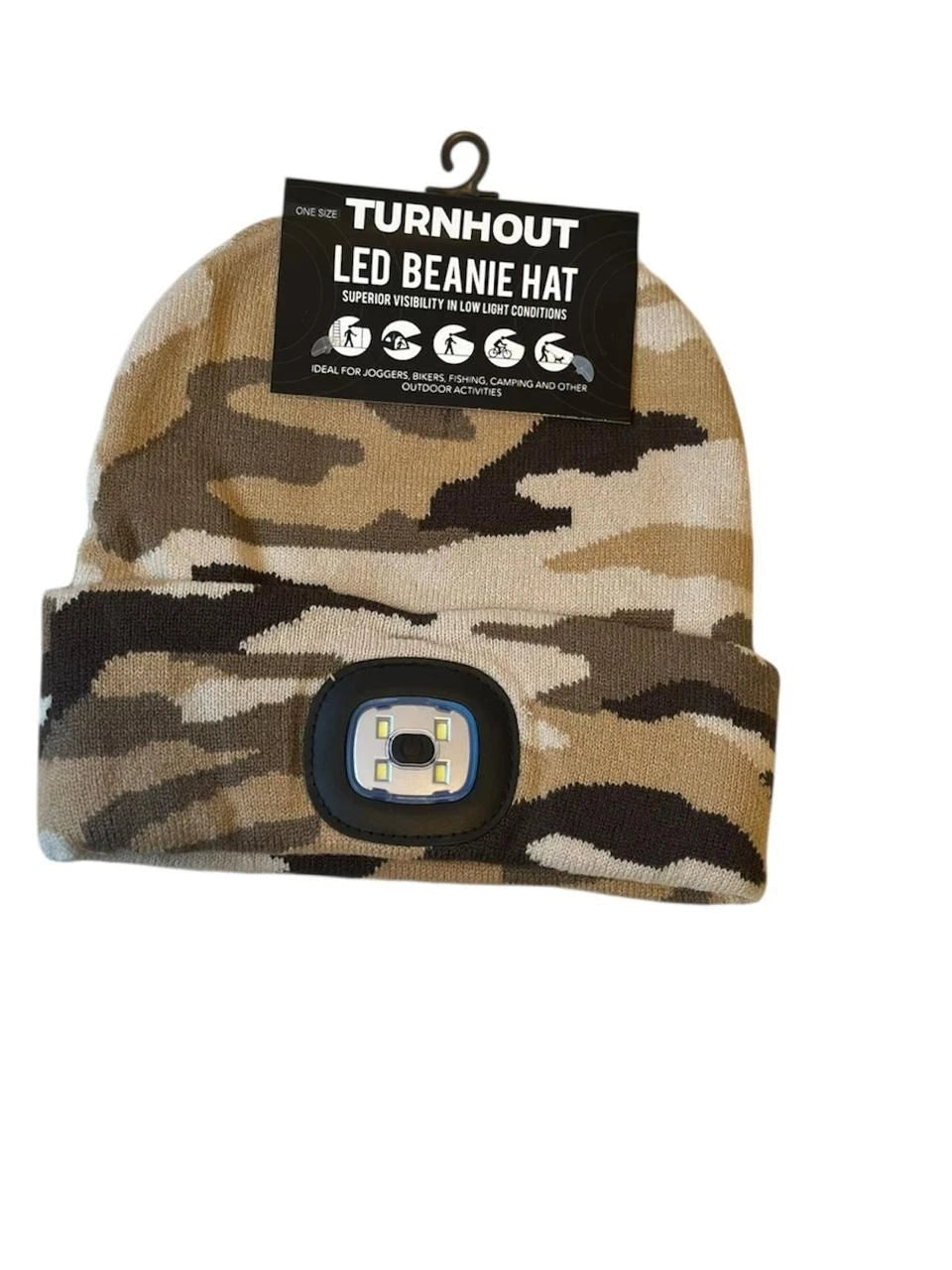 Hi Viz LED Light Up Beanie Hat | Rechargeable Illuminated Safety Beanie Multi Colors