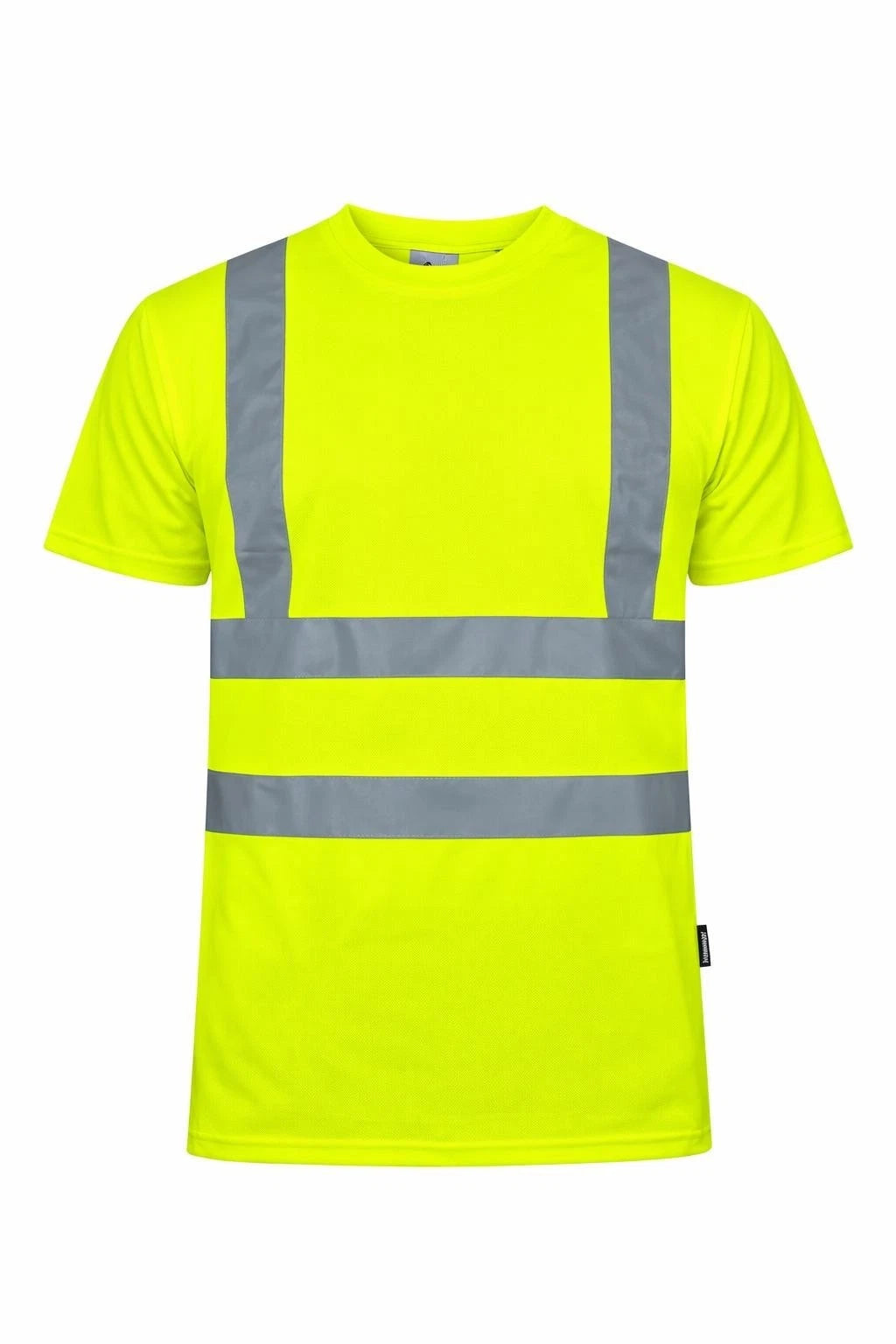 Men's Hi Vis Round Neck T-Shirt | Reflective High Visibility Safety Work Top