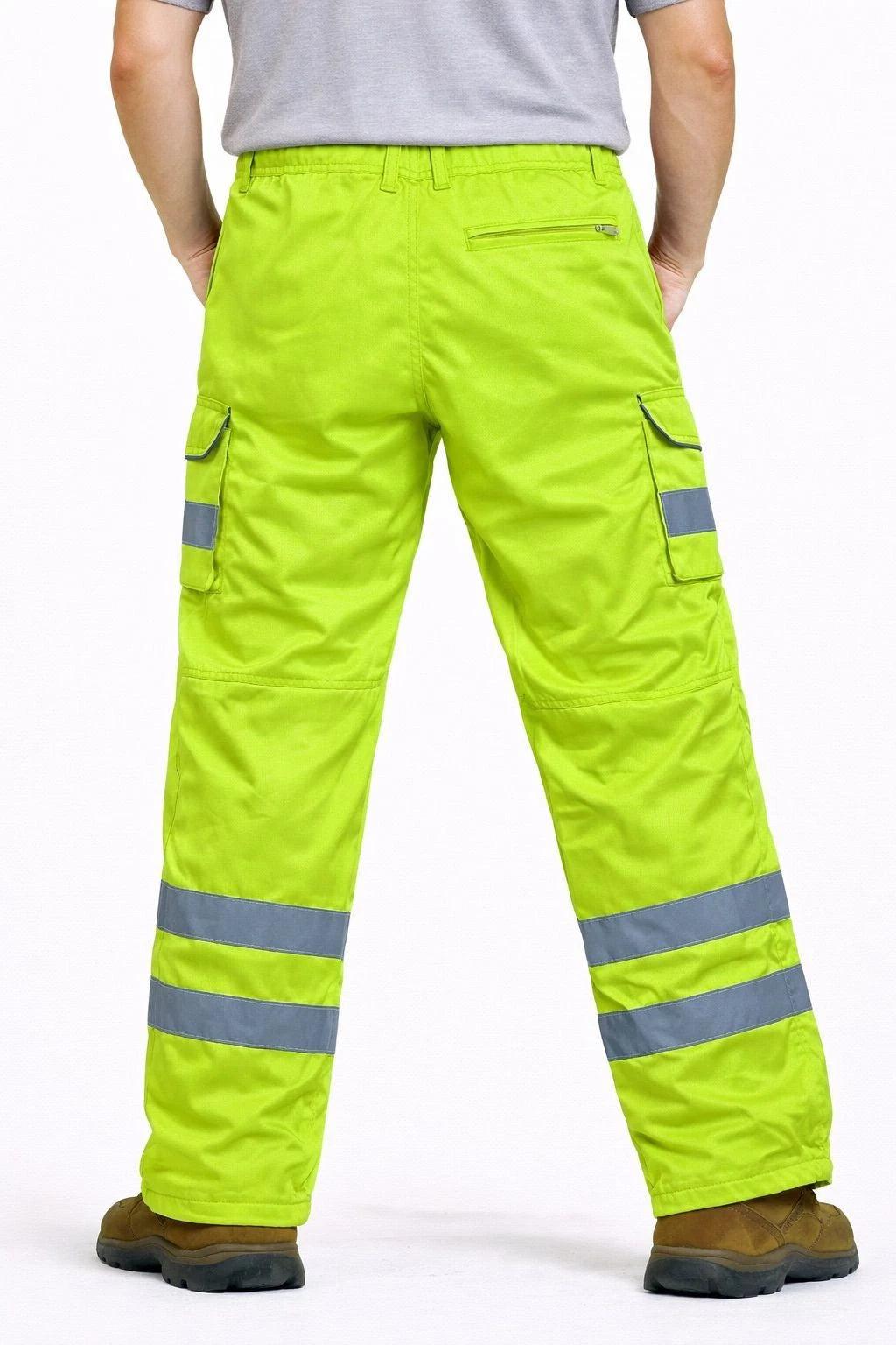 Men's Black Workwear Cargo Trousers Heavy Duty | Multi Pocket Utility Work Pants Builders Fit