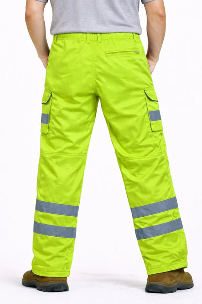 Men's Black Workwear Cargo Trousers Heavy Duty | Multi Pocket Utility Work Pants Builders Fit