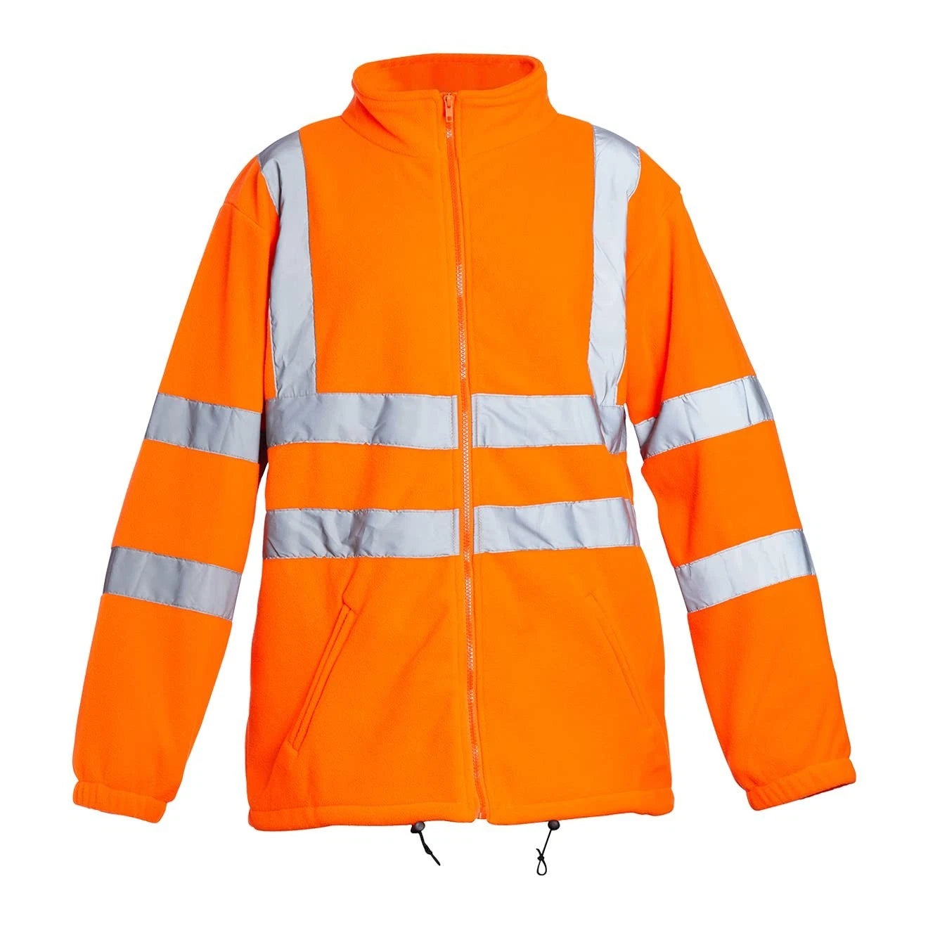 Men's Hi Vis Fleece Jacket | Reflective High Visibility Work Hoodie