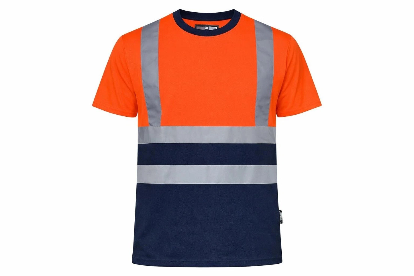 Men's Hi Vis Round Neck T-Shirt | Reflective High Visibility Safety Work Top
