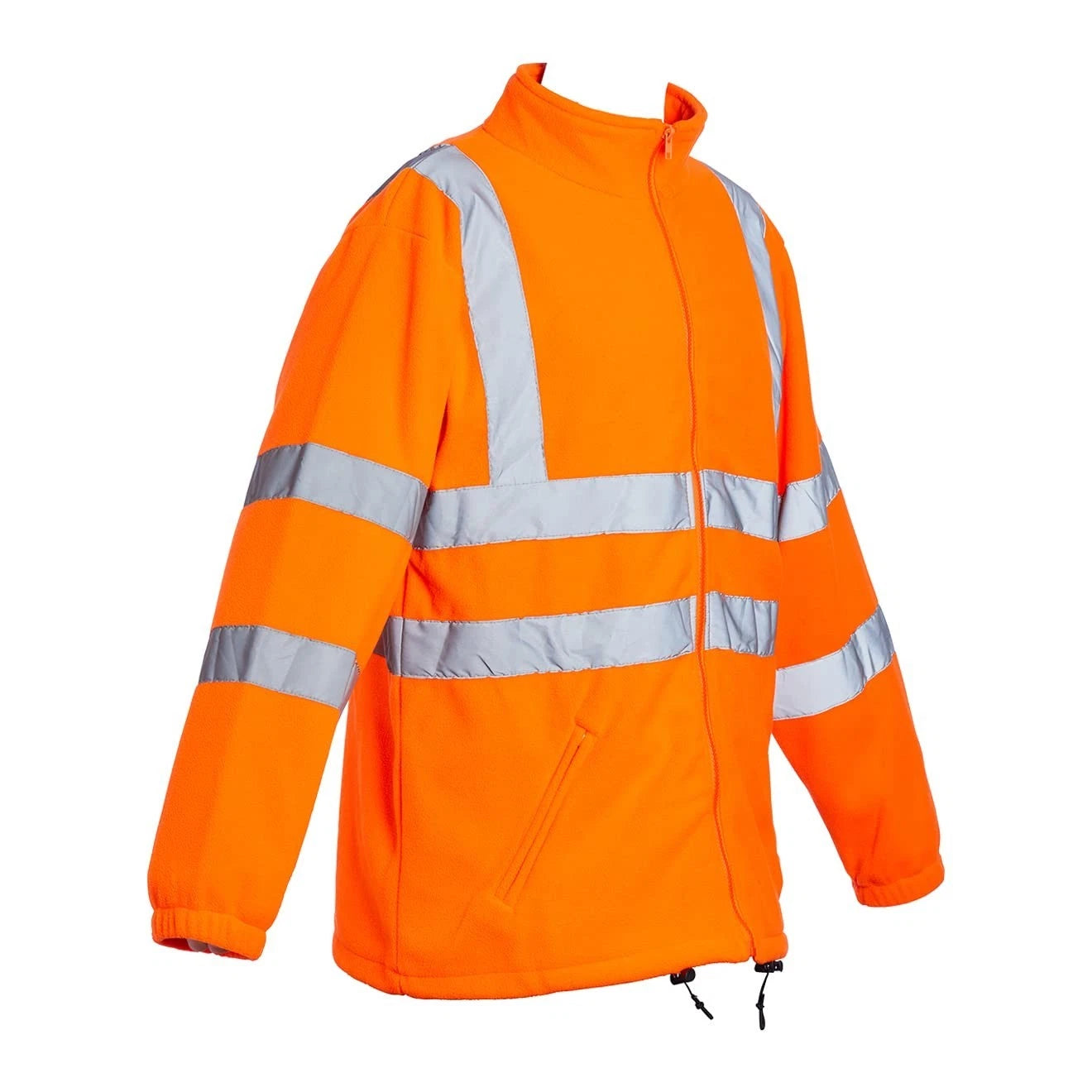 Men's Hi Vis Fleece Jacket | Reflective High Visibility Work Hoodie