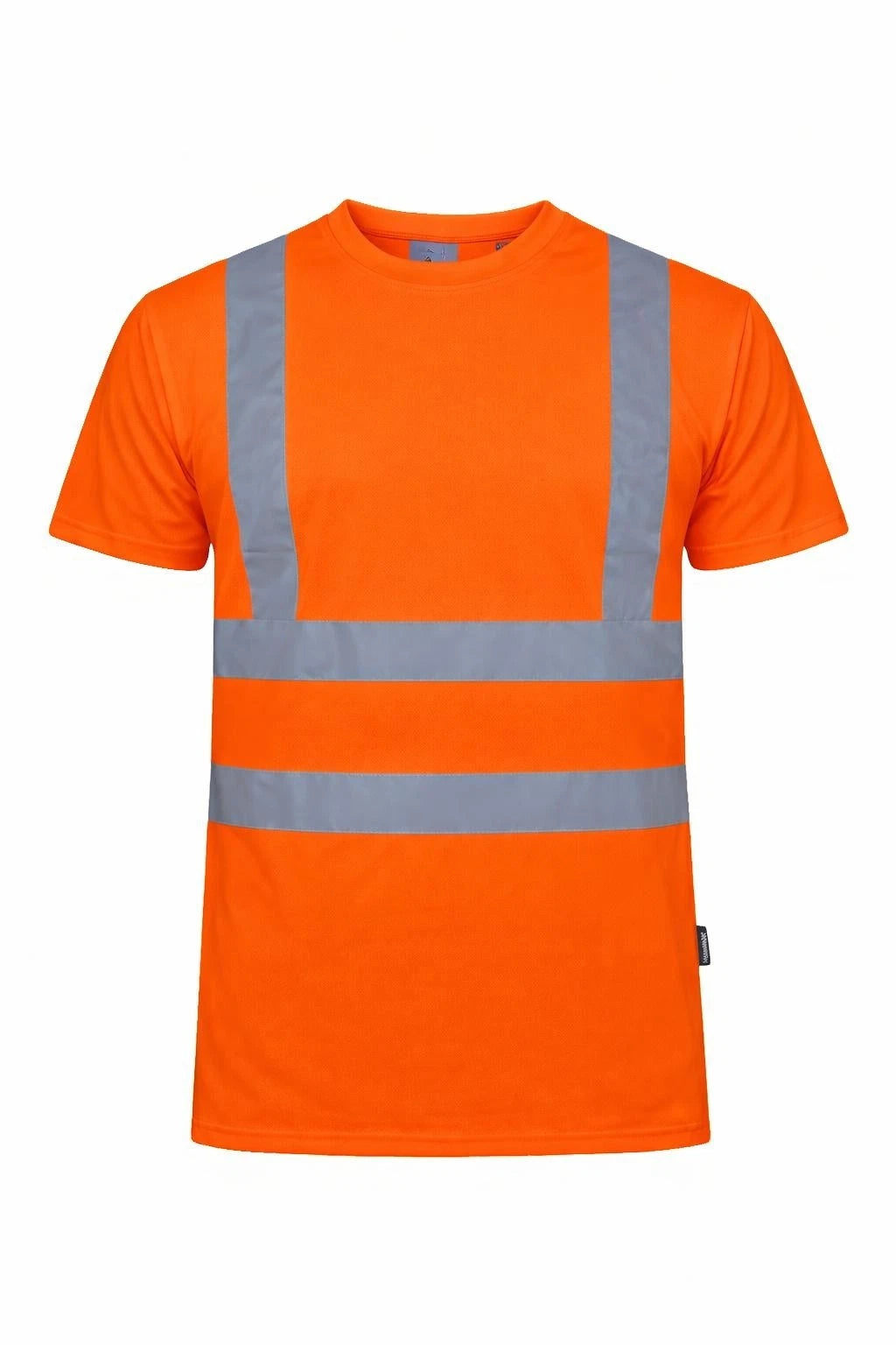 Men's Hi Vis Round Neck T-Shirt | Reflective High Visibility Safety Work Top