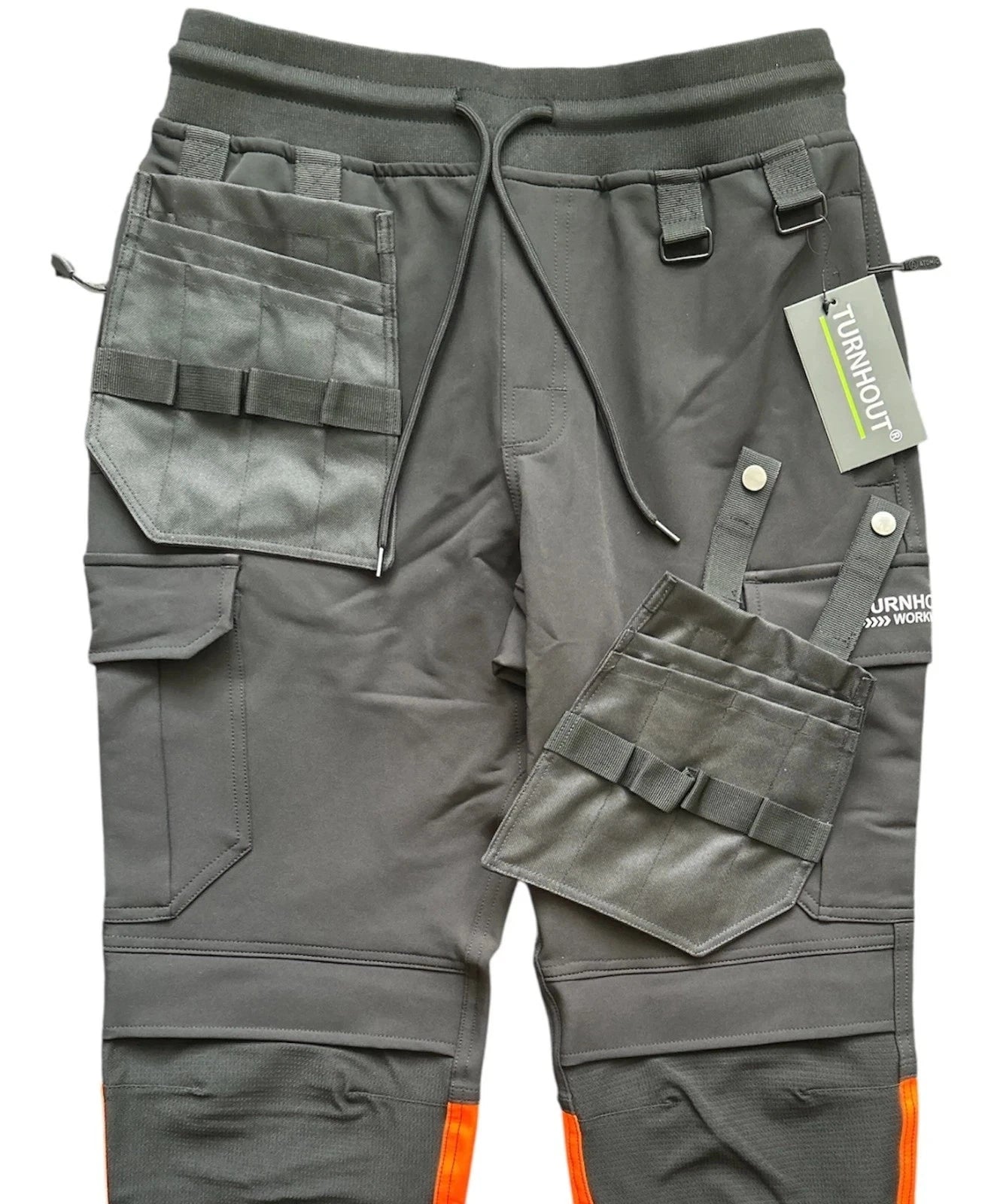 Hi Viz Combat Joggers High Visibility | Jogging Bottoms Safety Cargo Trousers Reflective
