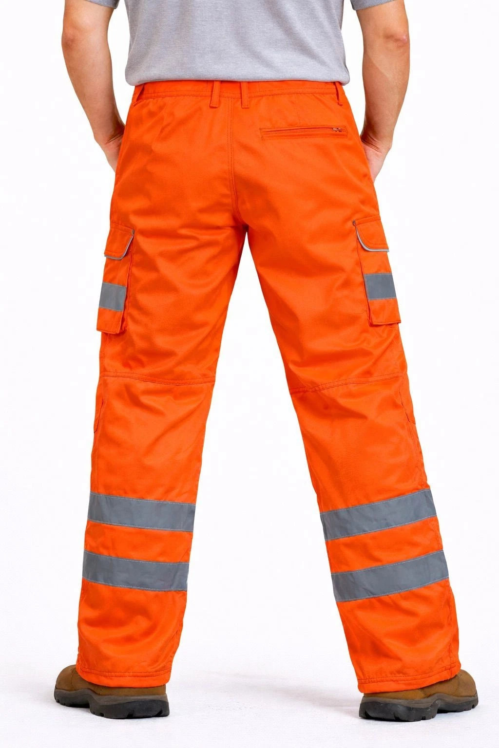 Men's Black Workwear Cargo Trousers Heavy Duty | Multi Pocket Utility Work Pants Builders Fit
